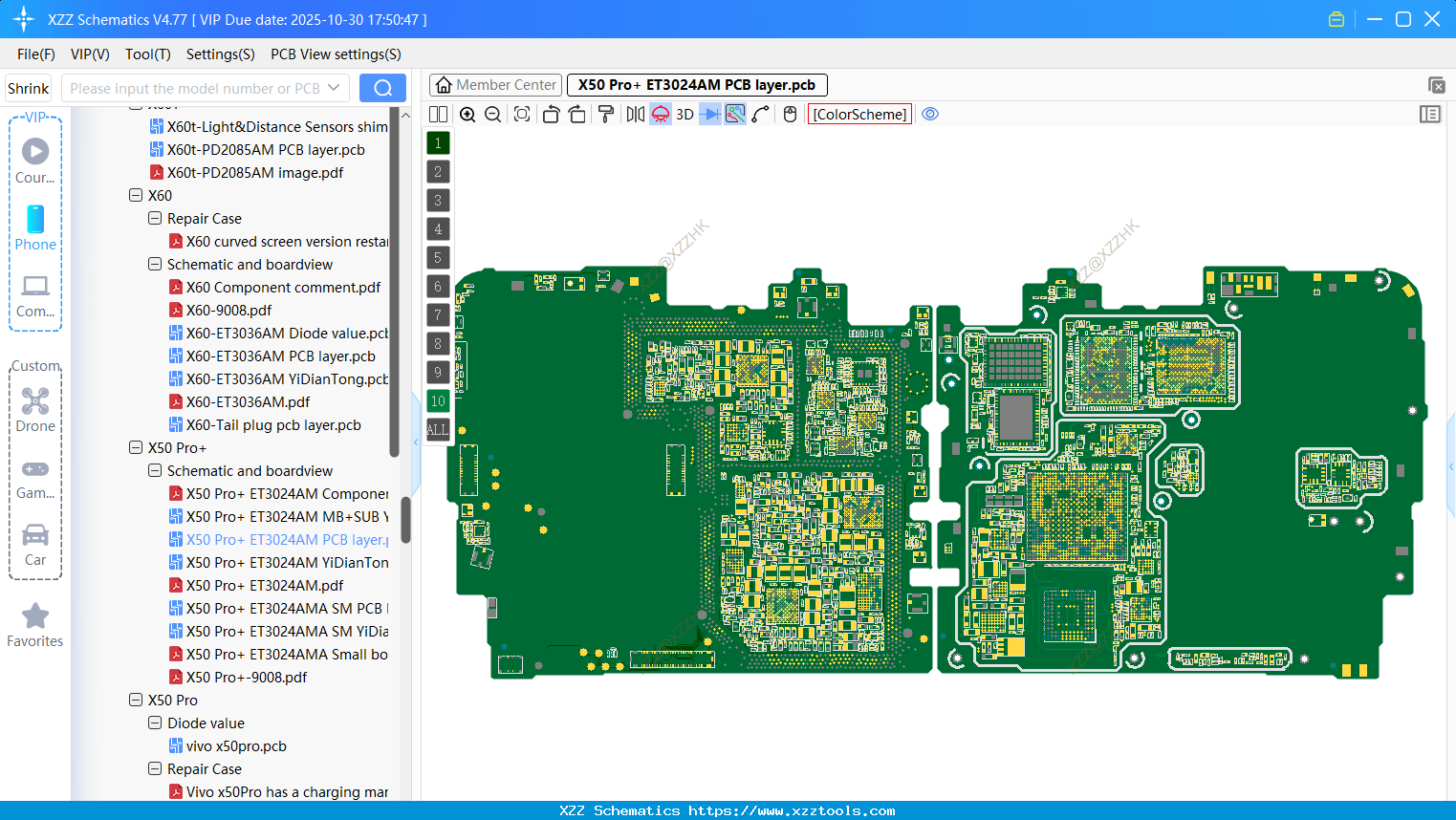 VIVO X50 Pro+ ET3024AM PCB Layer